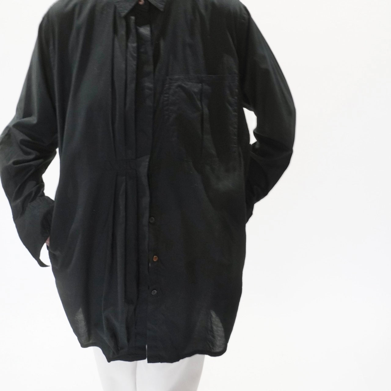 80s Pleated Desigh Shirt