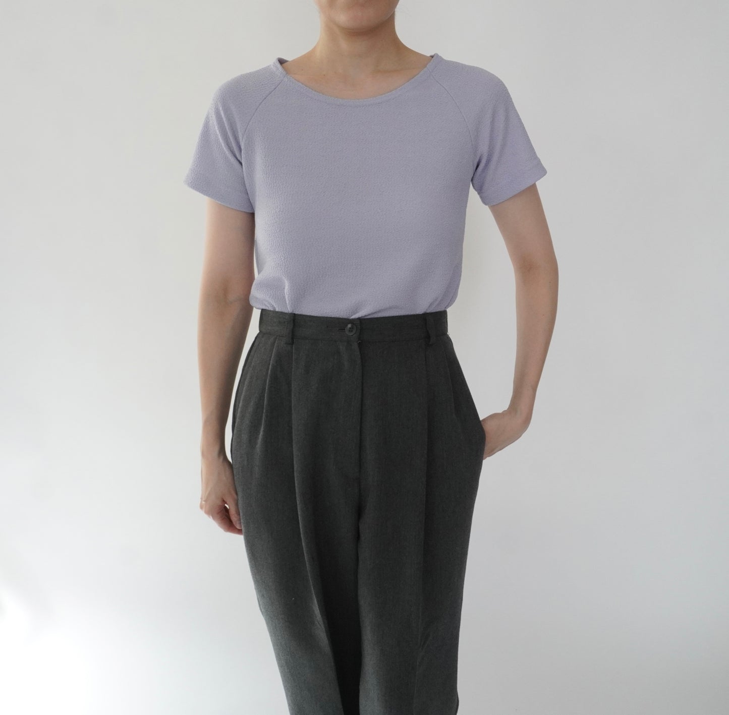90s Light Purple Top Made in USA