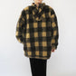 90s EURO Plaid Fleece Top
