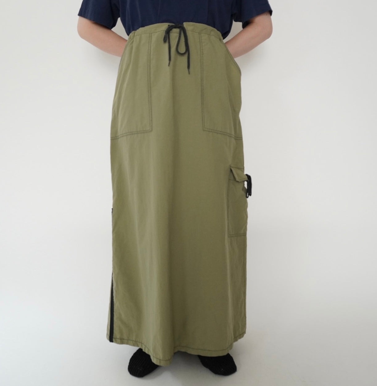 90s Khaki Design Skirt Made in USA