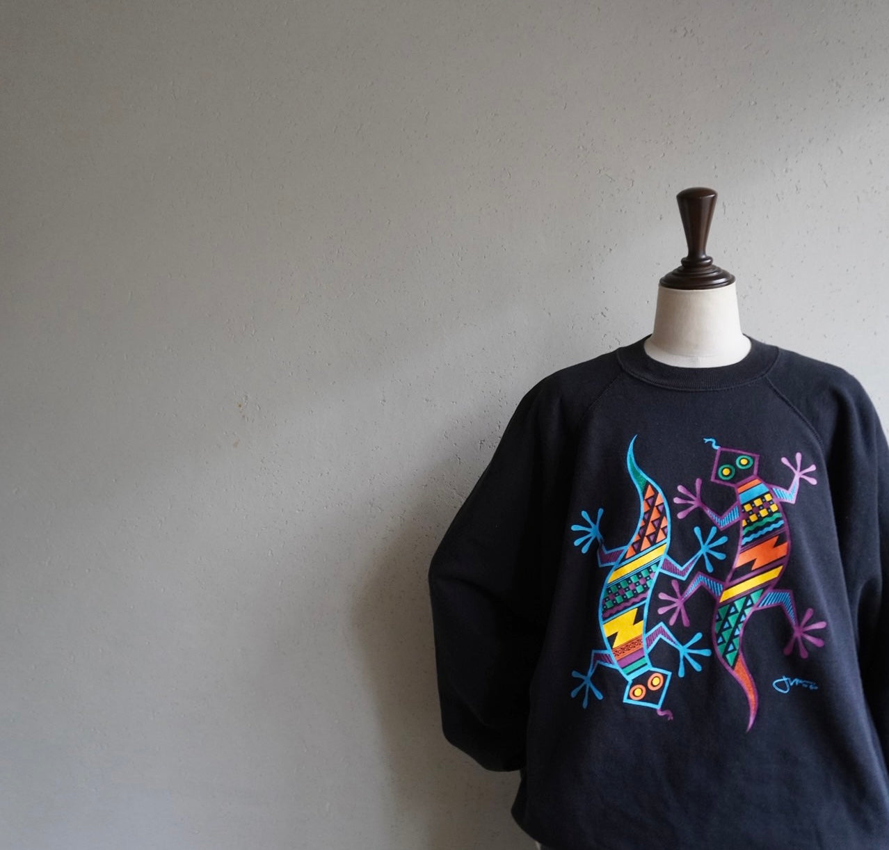 80s Printed Sweater Made in USA