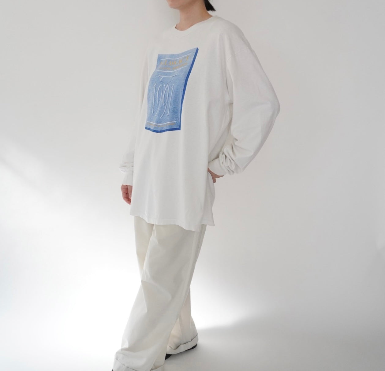 90s Printed Long Sleeves T-shirt Made in USA