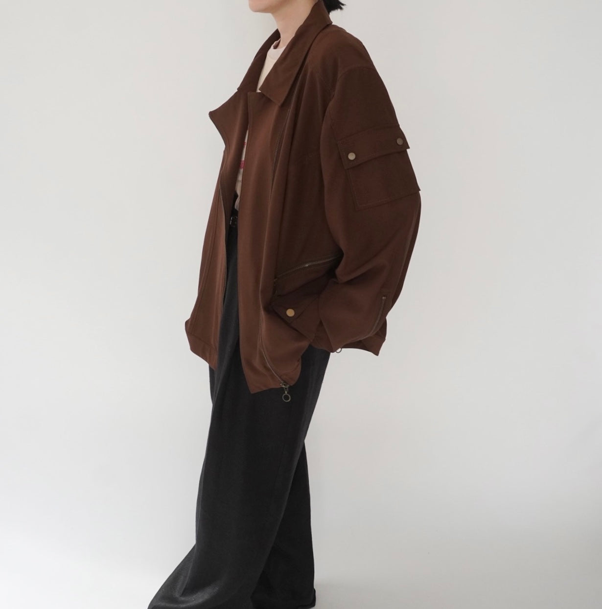 90s Design Brown Jacket