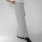 90s Zip Design Maxi Skirt