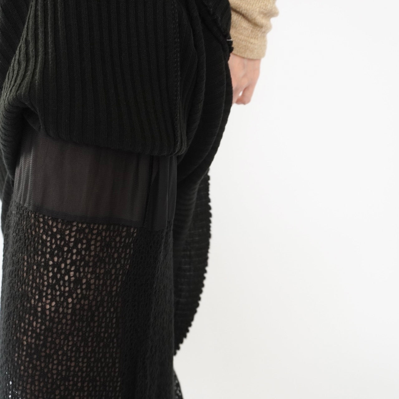 90s Design Ribbed Skirt Made in Italy