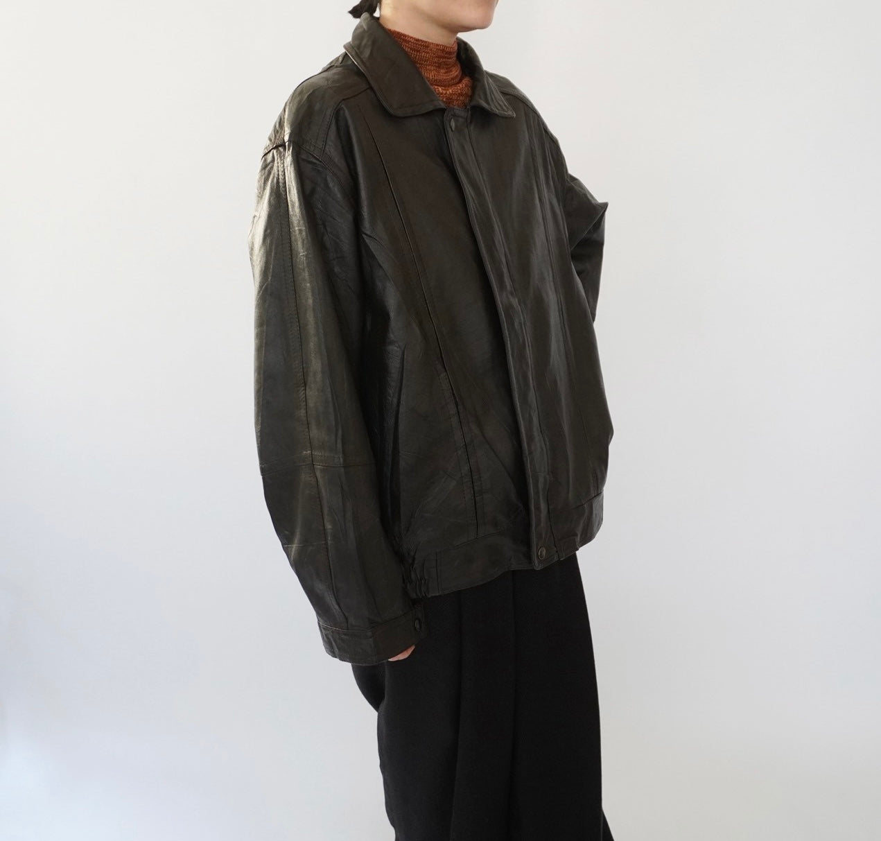 90s Leather Jacket Made in France