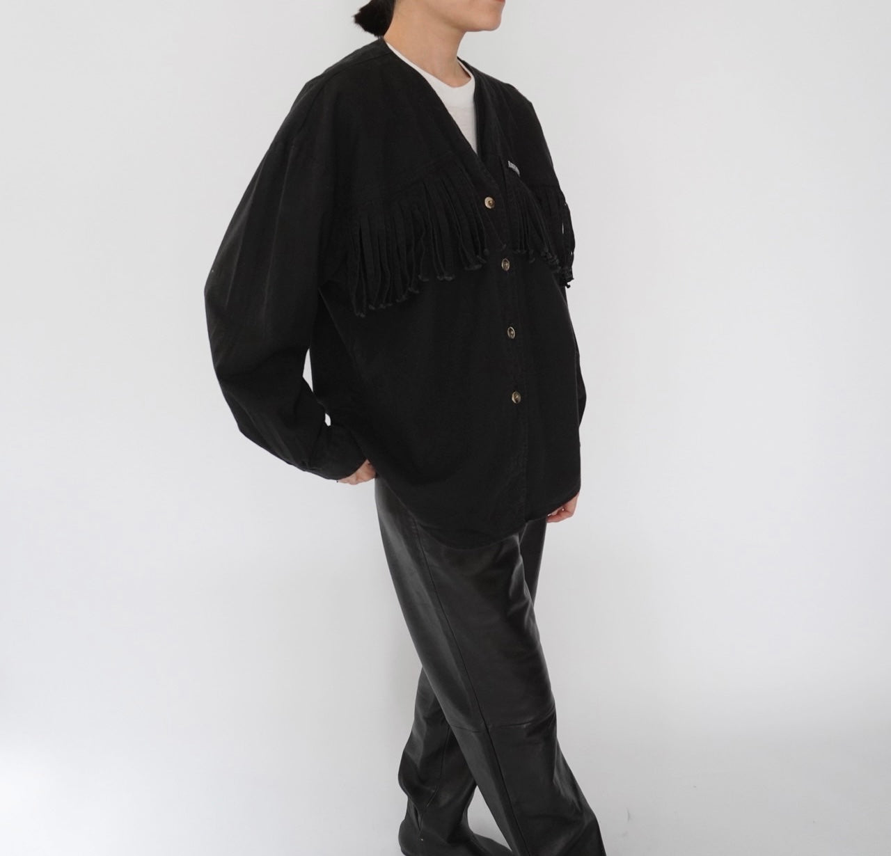 90s Fringe Design Blouse