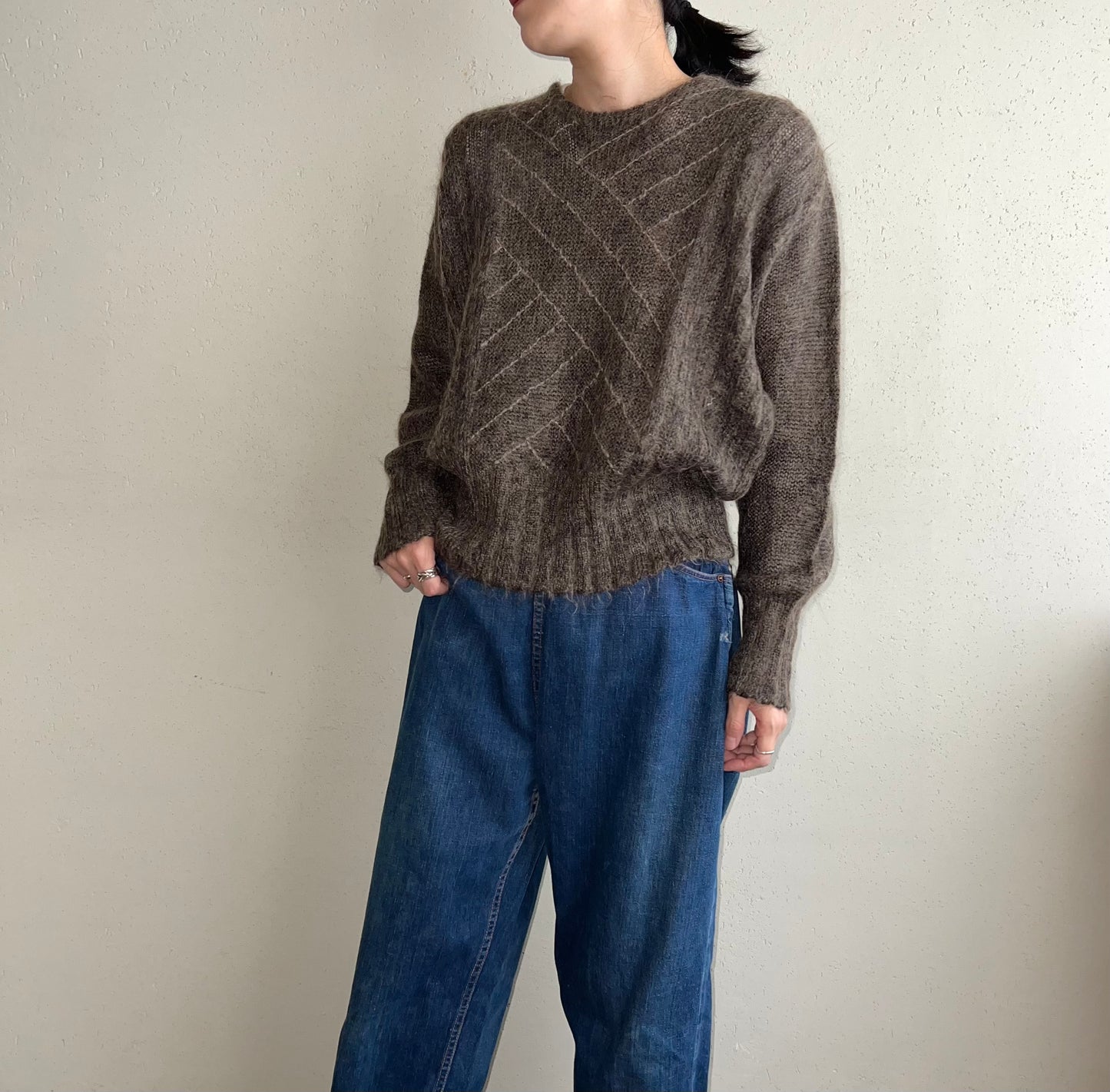 80s Design Mohair Knit Made in Italy