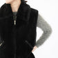 90s Fluffy Fleece Vest