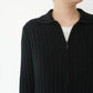 90s Zip Ribbed Top