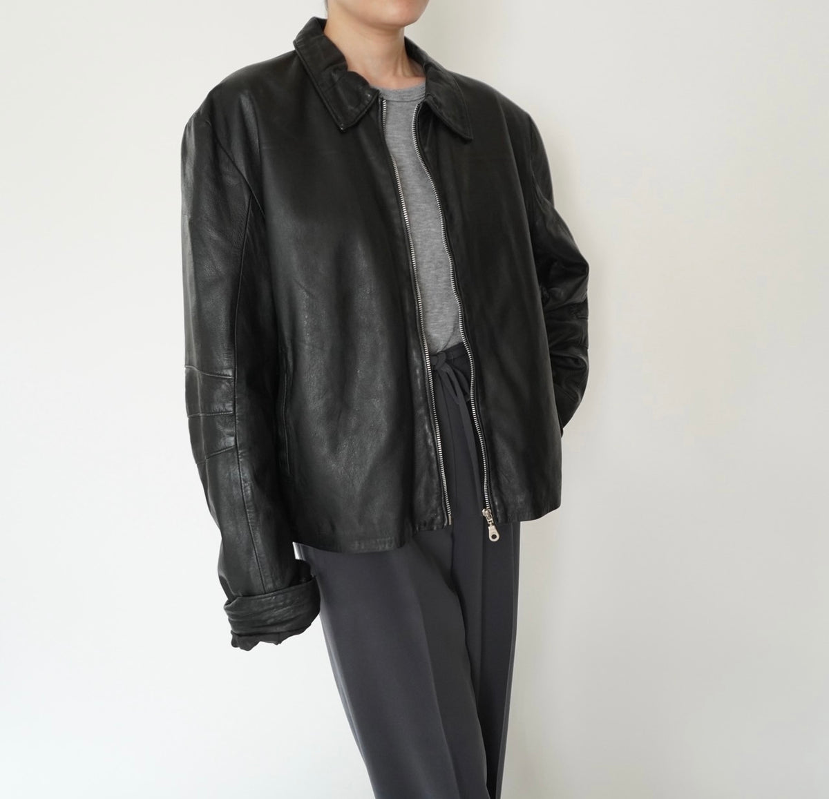 90s Leather Jacket Made in Italy