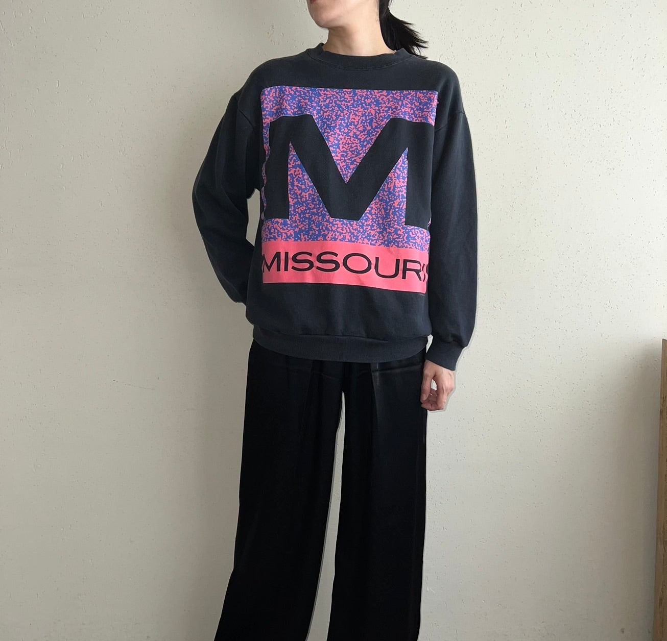 90s Printed Sweater Made in USA