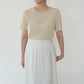 90s Beige Top Made in USA