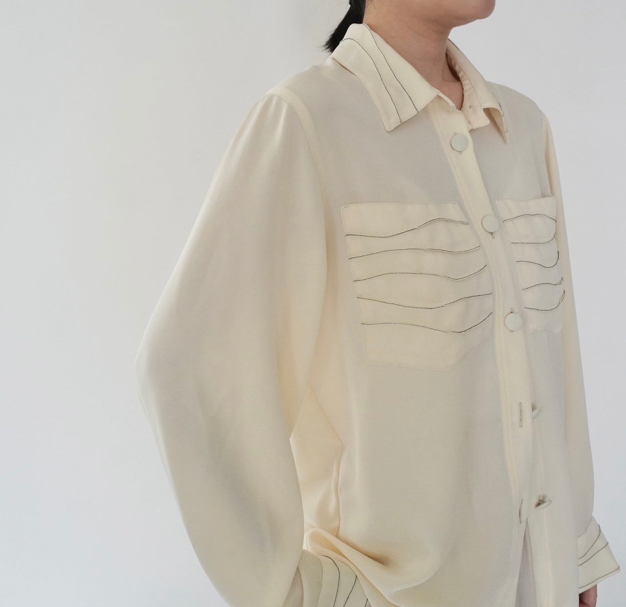 90s Design Sheer Shirt