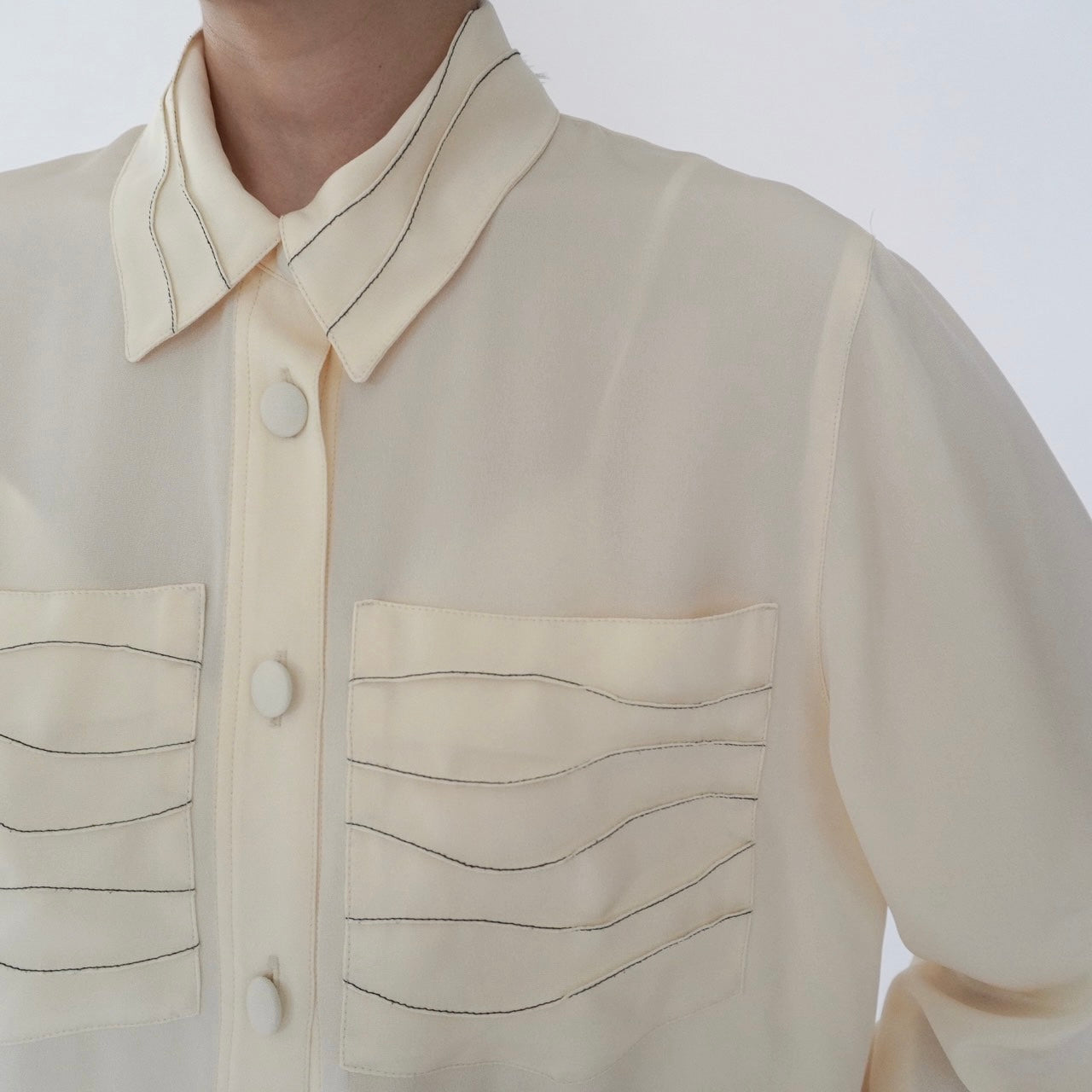 90s Design Sheer Shirt