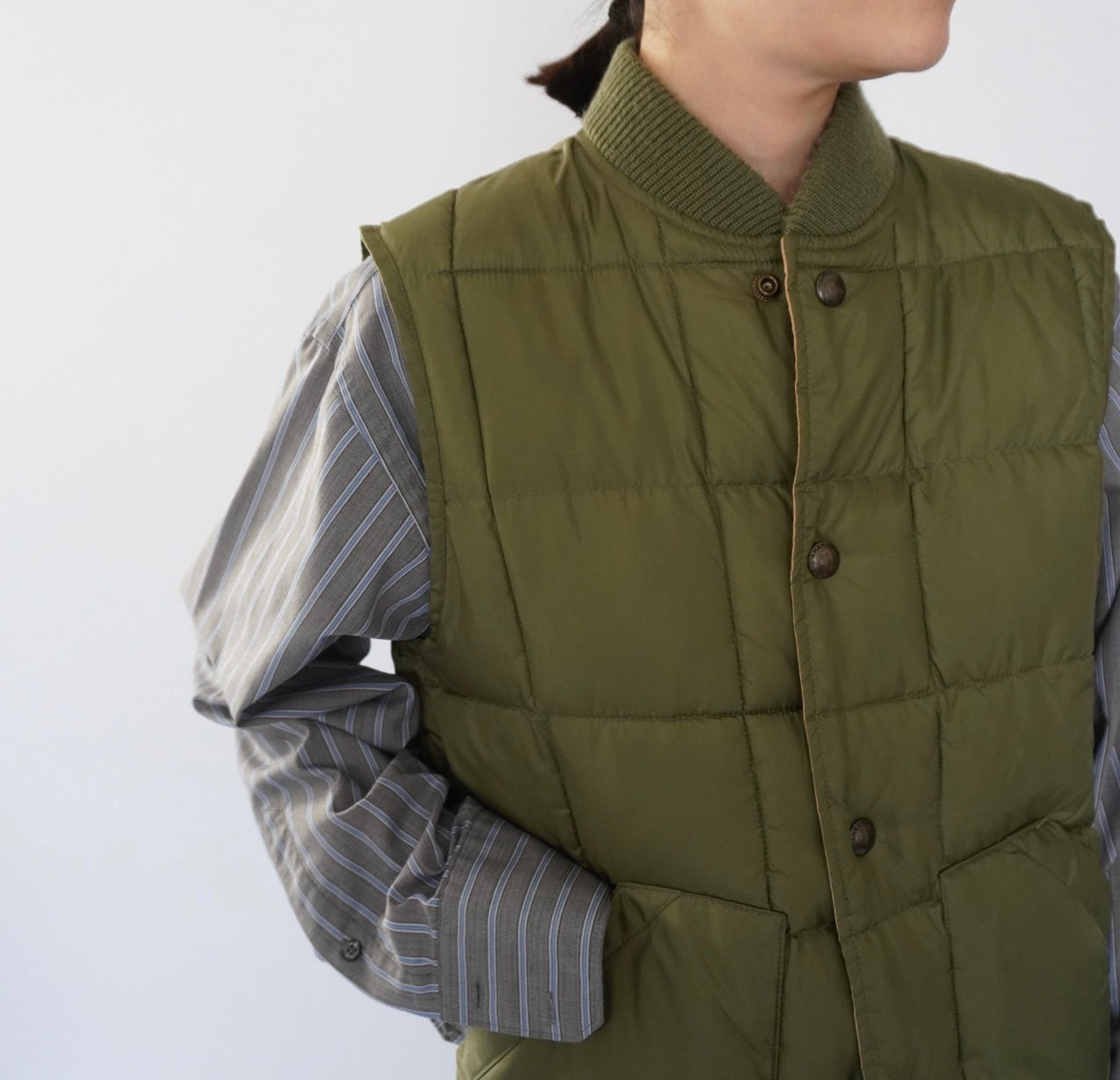 90s Quilted Reversible Vest