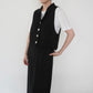 90s Black Sleeveless Shirt
