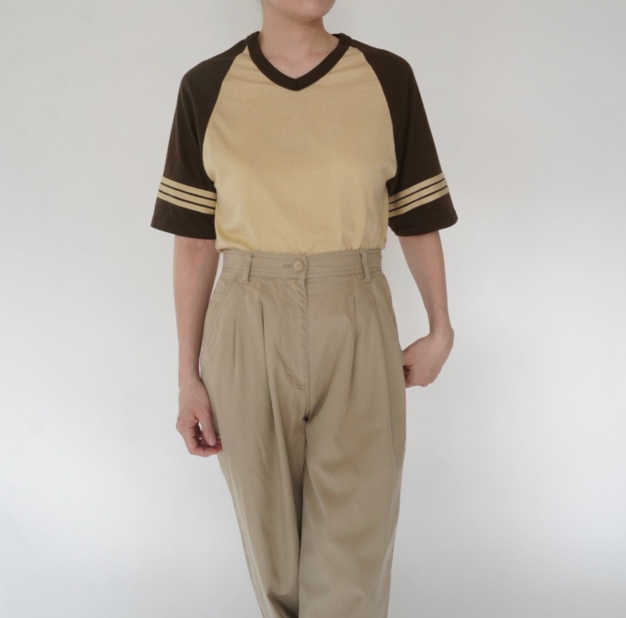 80s Two Tone T-shirt Made in USA