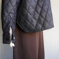 Faux Leather Quilted Jacket