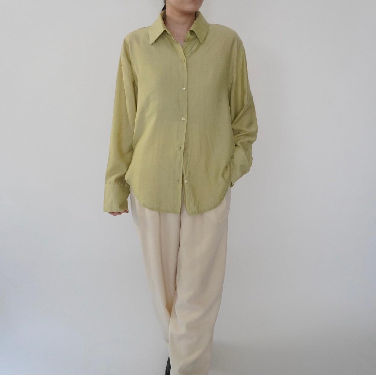 90s Light Green Shirt