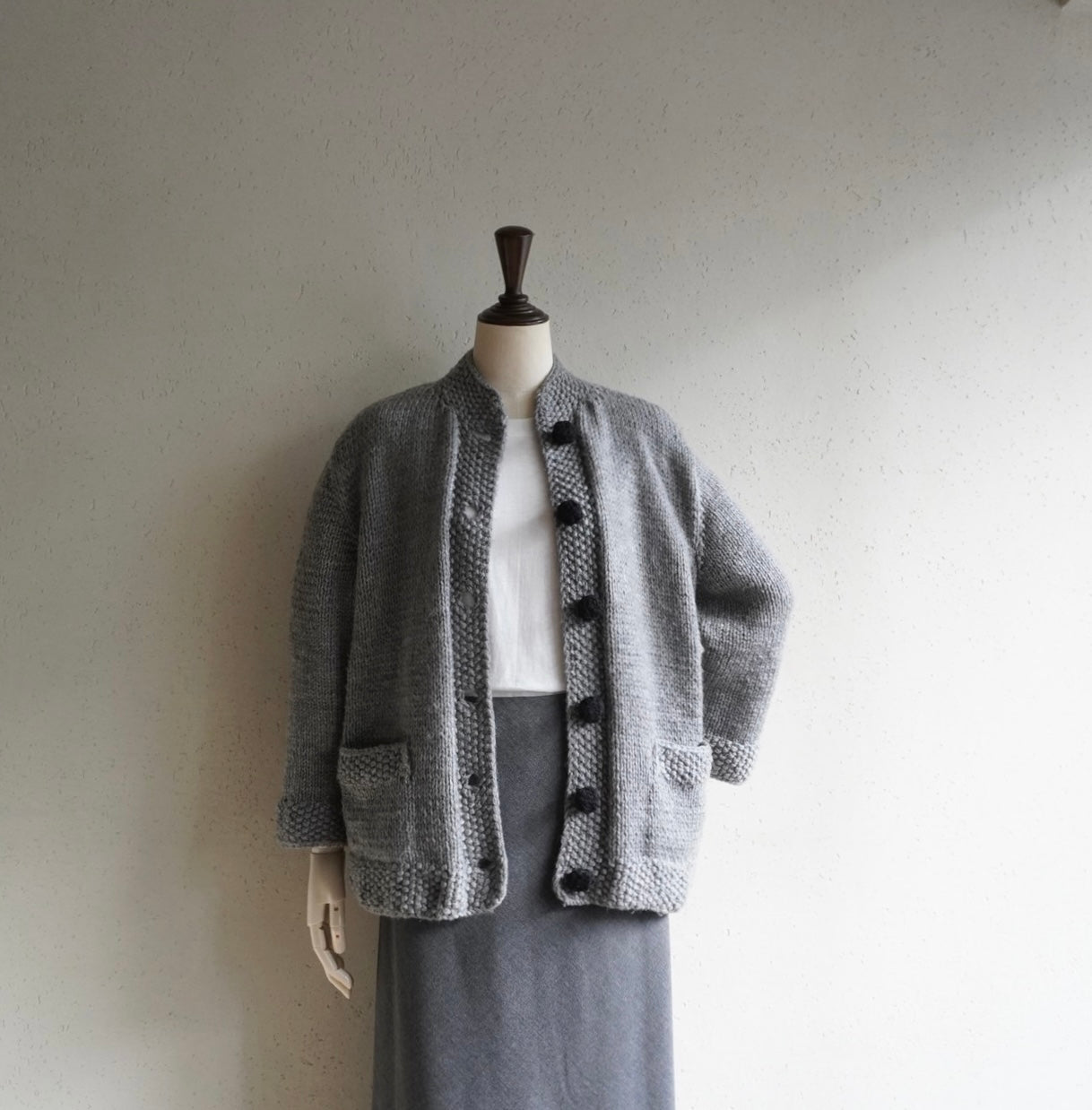 80s Design Knit Cardigan,Jacket