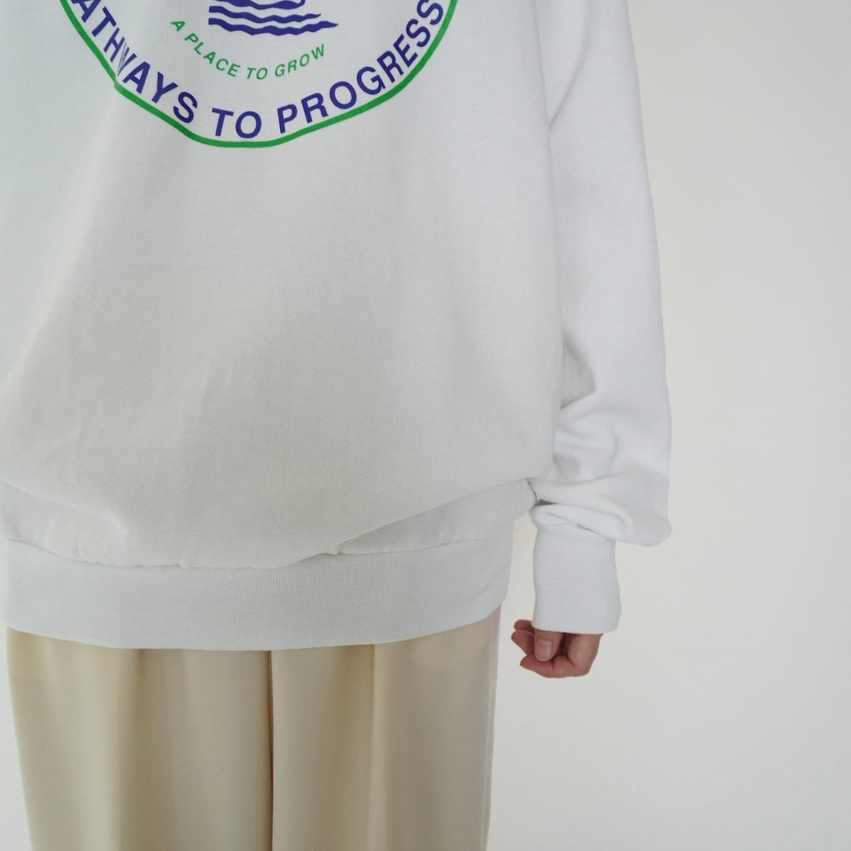 90s Printed Sweater Made in USA