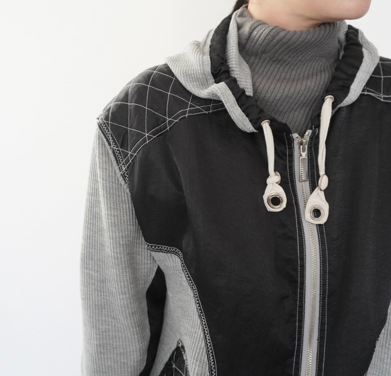 90s  Two Tone Design Light Jacket