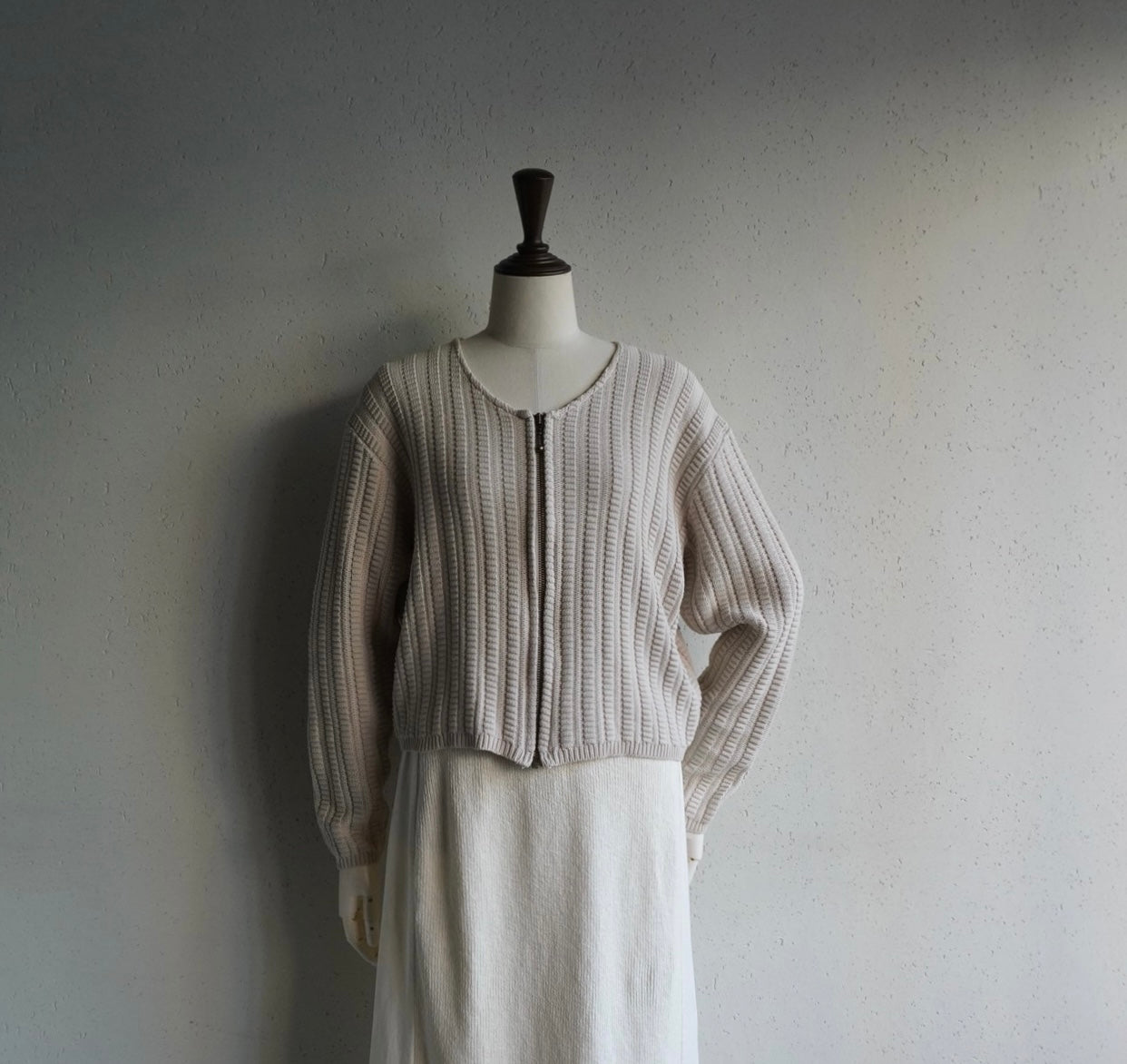 90s Zipped Cotton Top Made in Canada