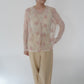 80s Embroidery Sheer Blouse Made in USA