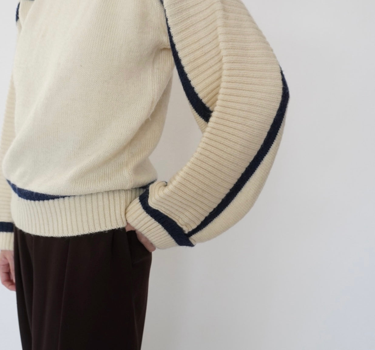 80s＂Rodier Paris" Design Knit