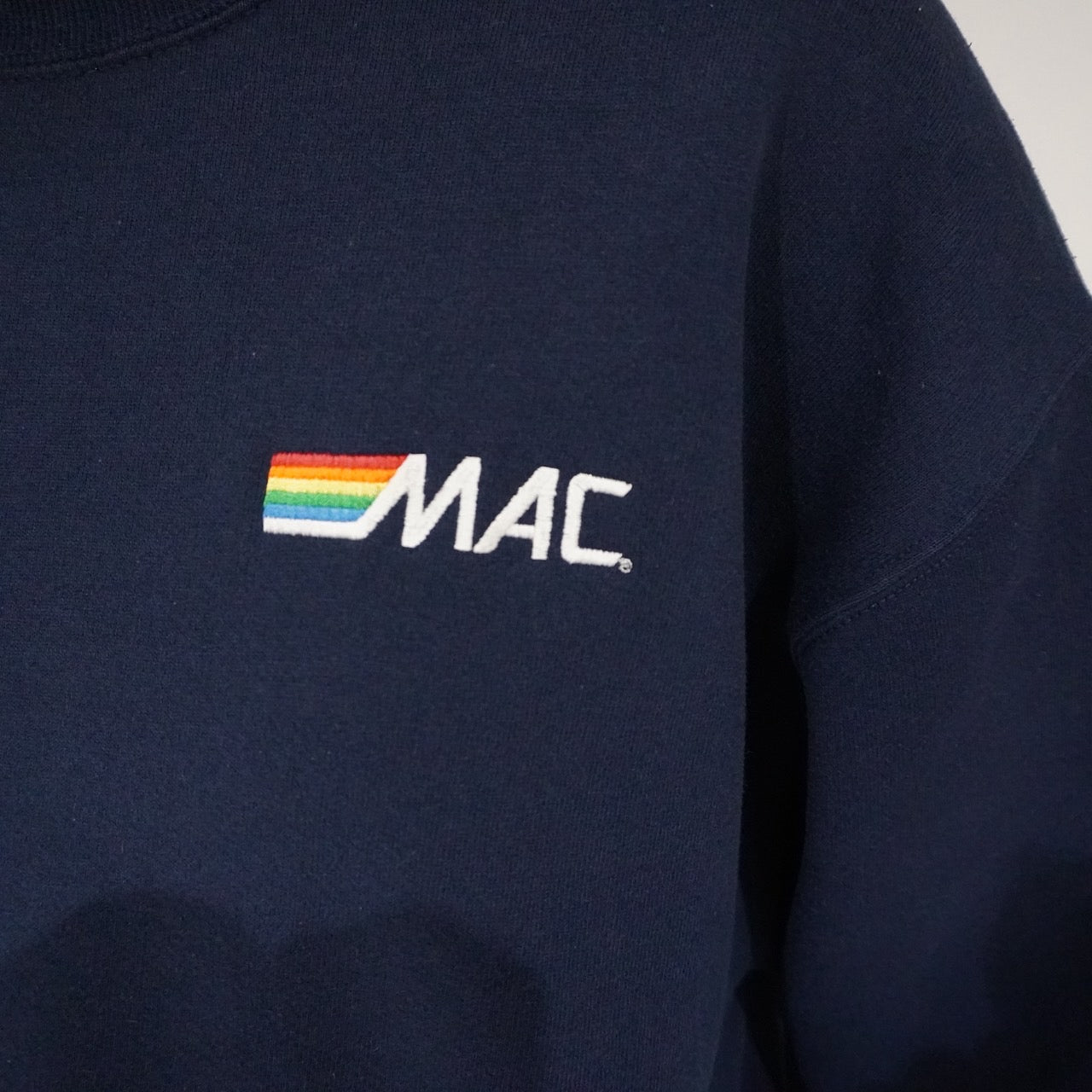 90s "MAC" Embroidery Sweater Made in USA