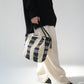 40s Woven Striped Bag