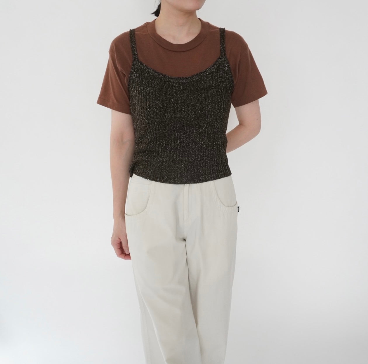 90s Camisole Ribbed Top Made in Italy