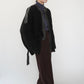 80s EURO Design Suede x Leather Jacket