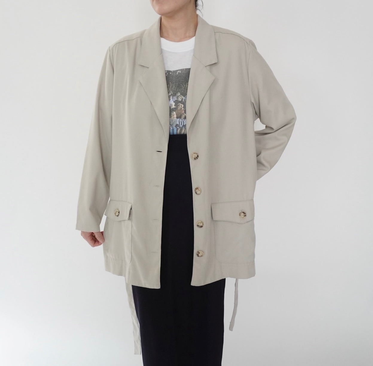90s Belted Light Jacket