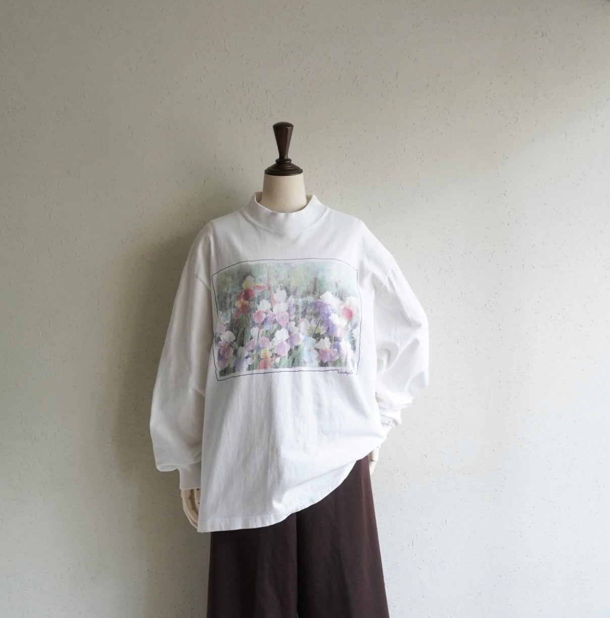 90s"Judy Buswell"  Printed Long Sleeves T-shirt Made in USA