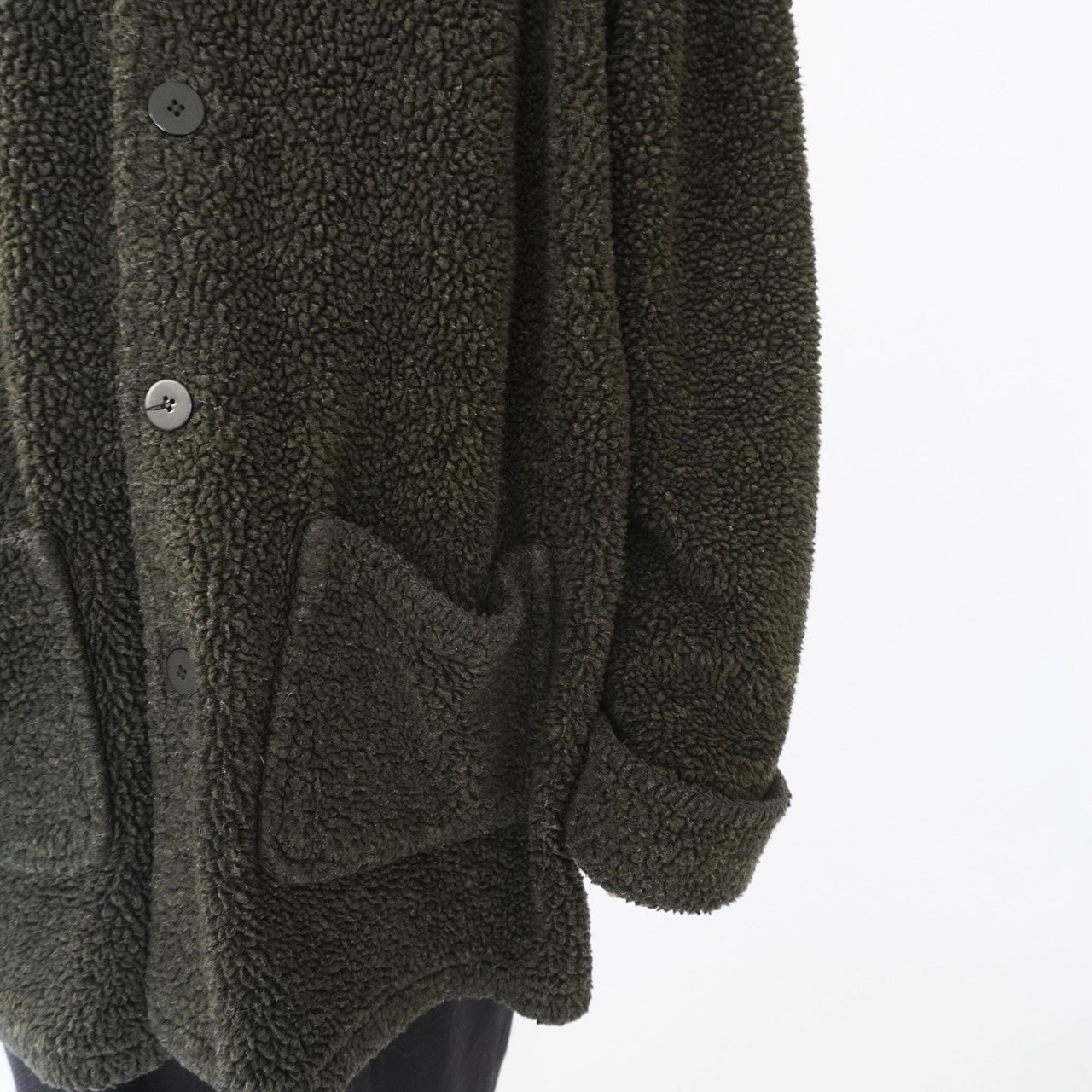 90s Fleece Shirt Jacket Made in USA