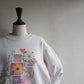 90s Flower Printed Sweater Made in USA