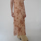 90s Printed Sheer  Maxi Dress