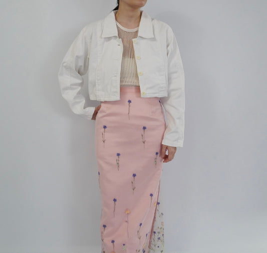 90s White Cotton Jacket