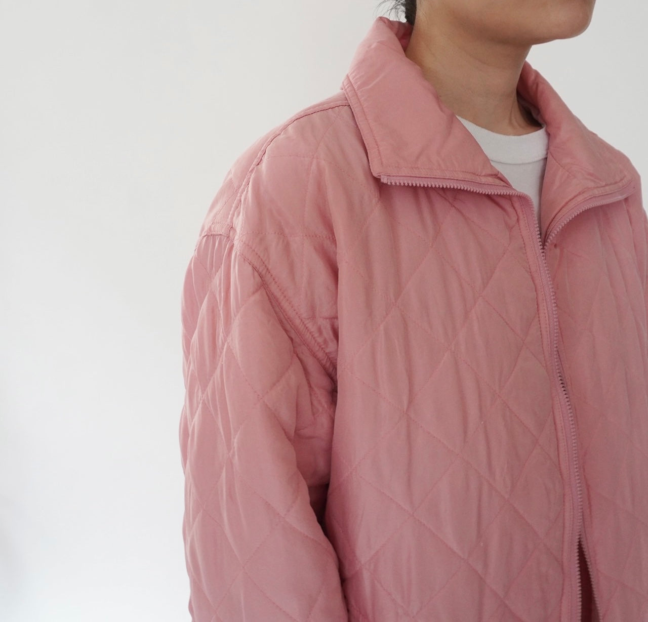 90s Silk Quilted Jacket