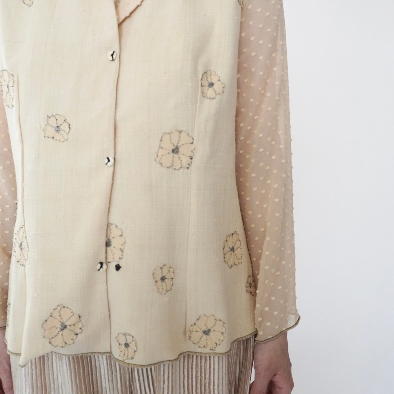 90s "Deborah Cross" Design Light Jacket