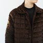 90s Velour Quilted Jacket Made in Italy