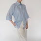 90s Striped Blue Shirt