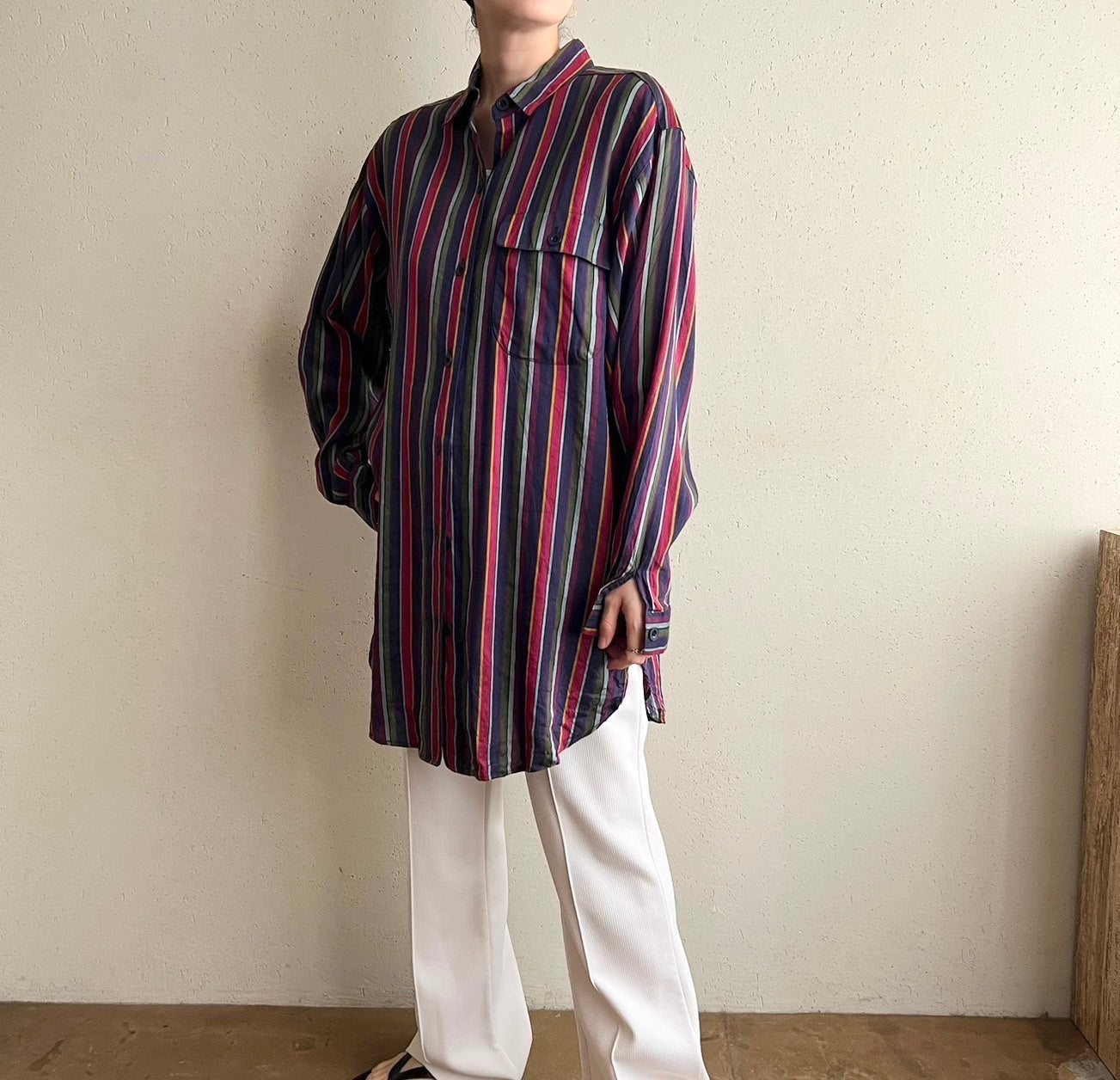 90s Striped Shirt Made in USA