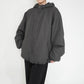 C.Gray Hooded Jacket