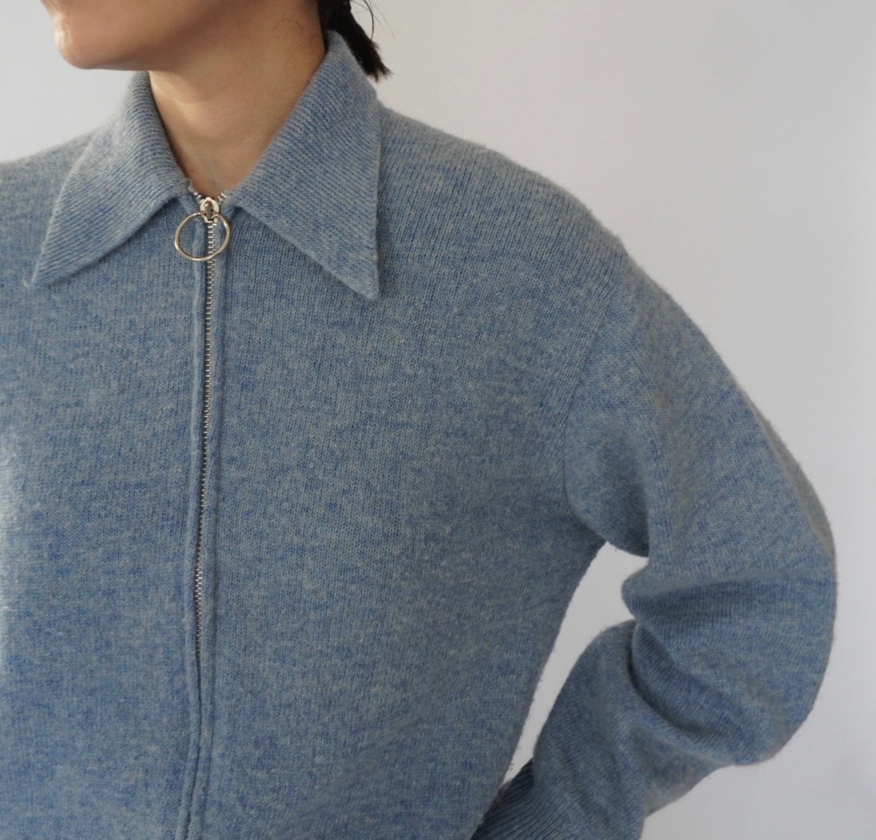 70s Ring Zip Knit