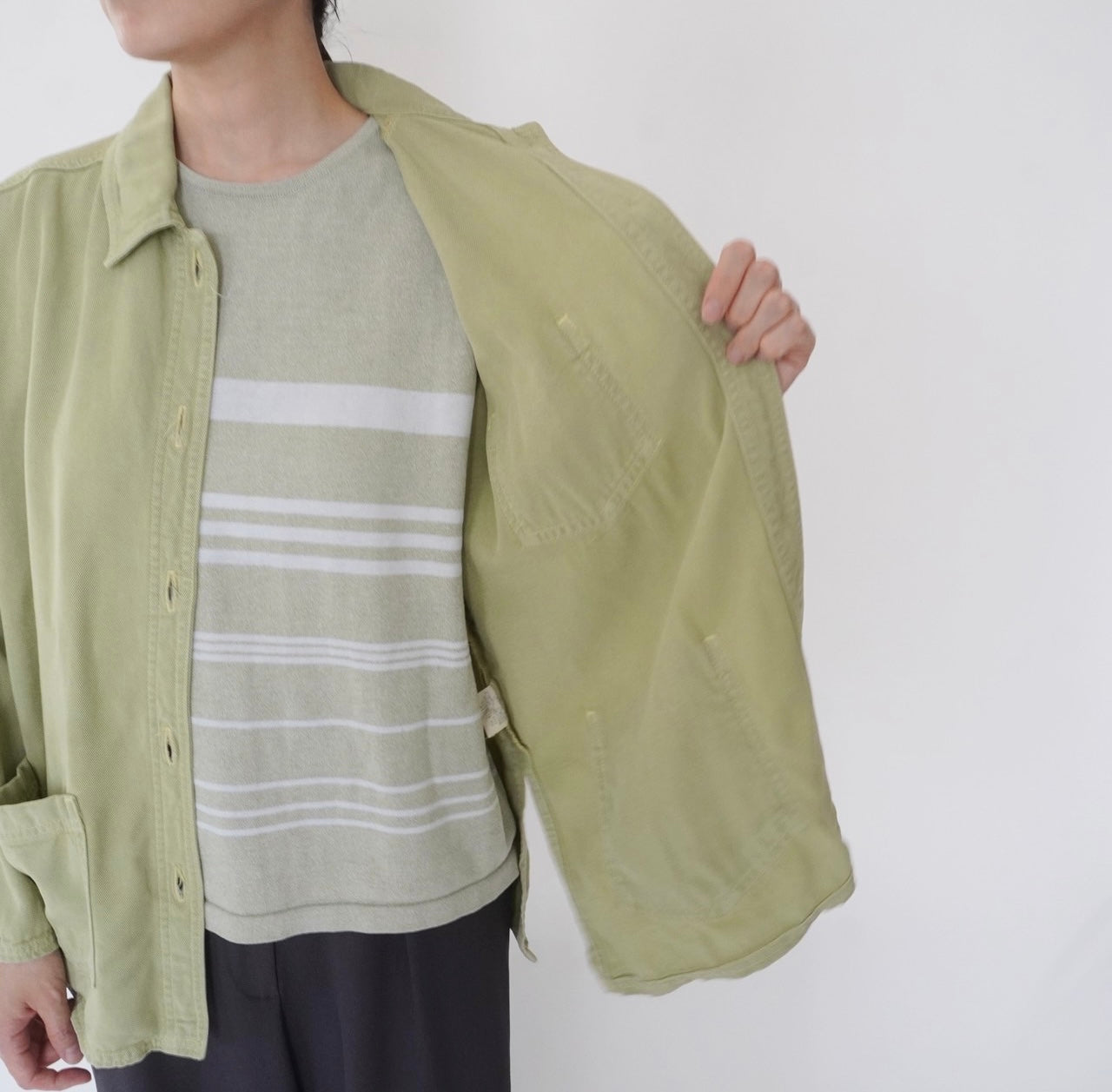 90s Light Green Jacket  Made in USA