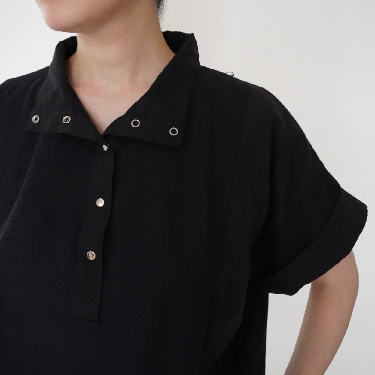 90s Black Design Top