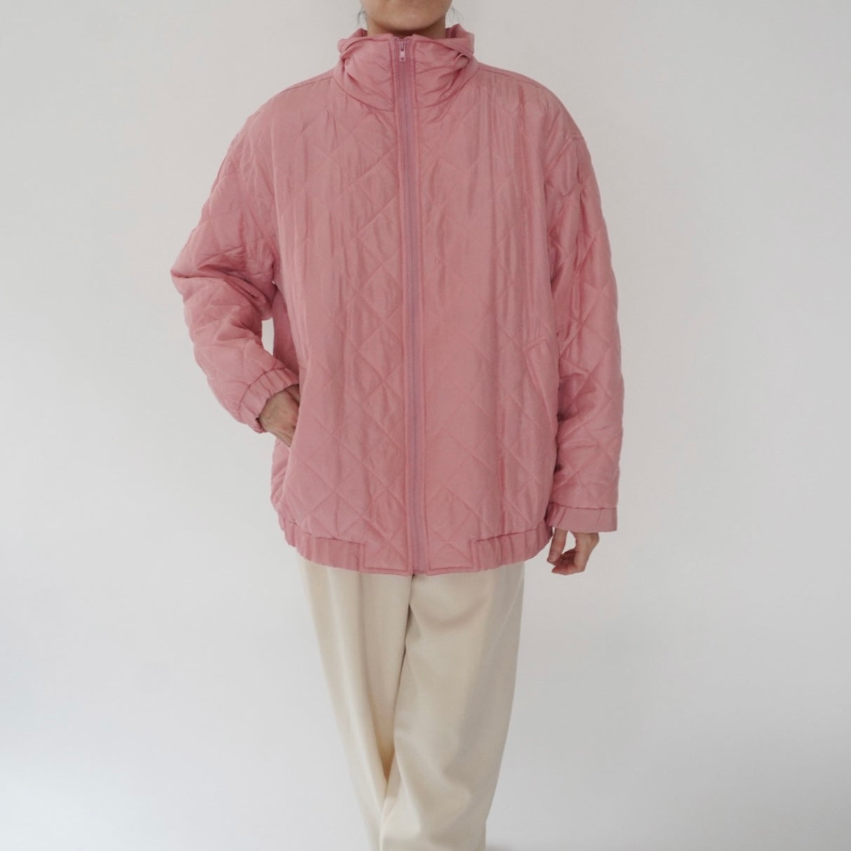 90s Silk Quilted Jacket
